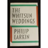 PHILIP LARKIN: THE WHITSUN WEDDINGS, London, Faber & Faber, 1964, 1st edition, original cloth, d/