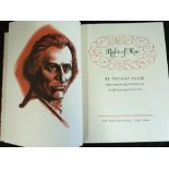 THOMAS PAINE: RIGHTS OF MAN, intro Howard Fast, ill Lynd Ward, New York, Heritage Press, 1961,
