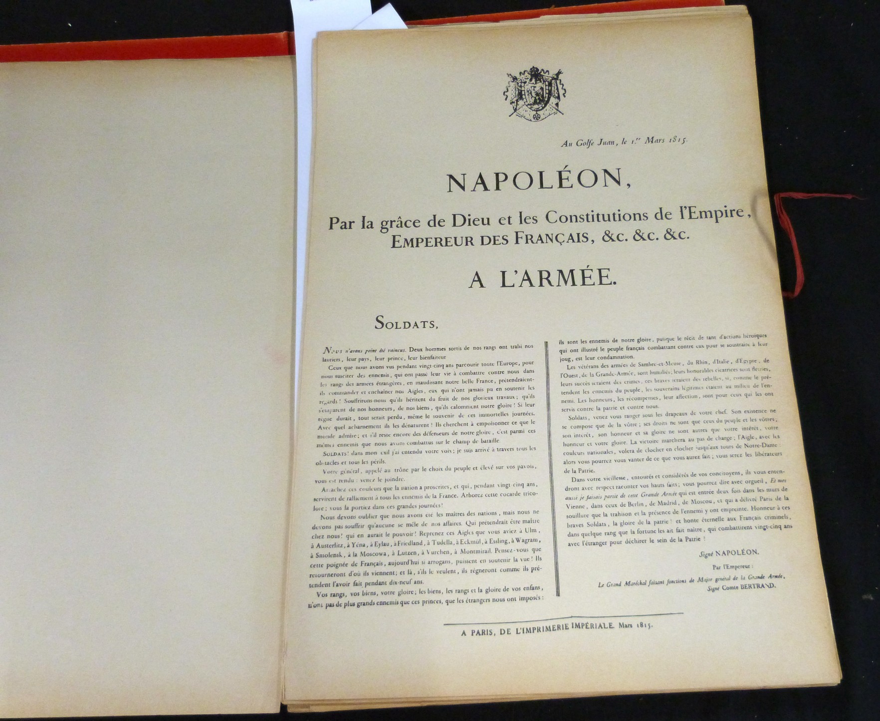 ANDRE ROSSEL: NAPOLEON, Paris, Editions les Yeux Ouverts, 1969, 1st edition, L'Histoire par L' - Image 3 of 7