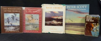 JEAN DELACOUR: THE WATERFOWL OF THE WORLD, ill Peter Scott, London, Country Life, 1954-56, 1st