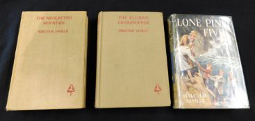 MALCOLM SAVILLE: 3 titles: LONE PINE FIVE, London, George Newnes, 1949, 1st edition, inscription