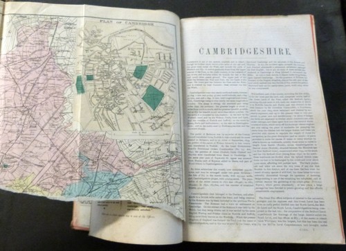 KELLY'S DIRECTORY OF CAMBRIDGESHIRE, NORFOLK AND SUFFOLK 1900, lacks Suffolk map, Cambs map damage