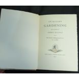 HORACE WALPOLE: ON MODERN GARDENING, preface and bibliographical note Wilmarth Sheldon Lewis, New