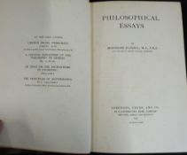 BERTRAND RUSSELL: PHILOSOPHICAL ESSAYS, London, Longmans, Green & Co, 1910, 1st edition, original