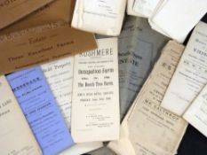 Box: 40+ East Anglian Sales particulars 1856-1942, mainly Victorian with some duplication + 3