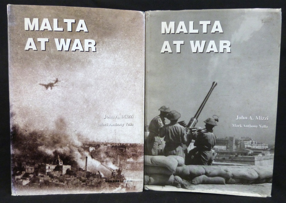 JOHN A MIZZI: MALTA AT WAR, Malta, Bieb Bieb Publications, 2001, 1st edition, 2 vols, 4to,