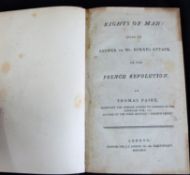 THOMAS PAINE: RIGHTS OF MAN - RIGHTS OF MAN PART THE SECOND, London for Jeremiah Samuel Jordan,