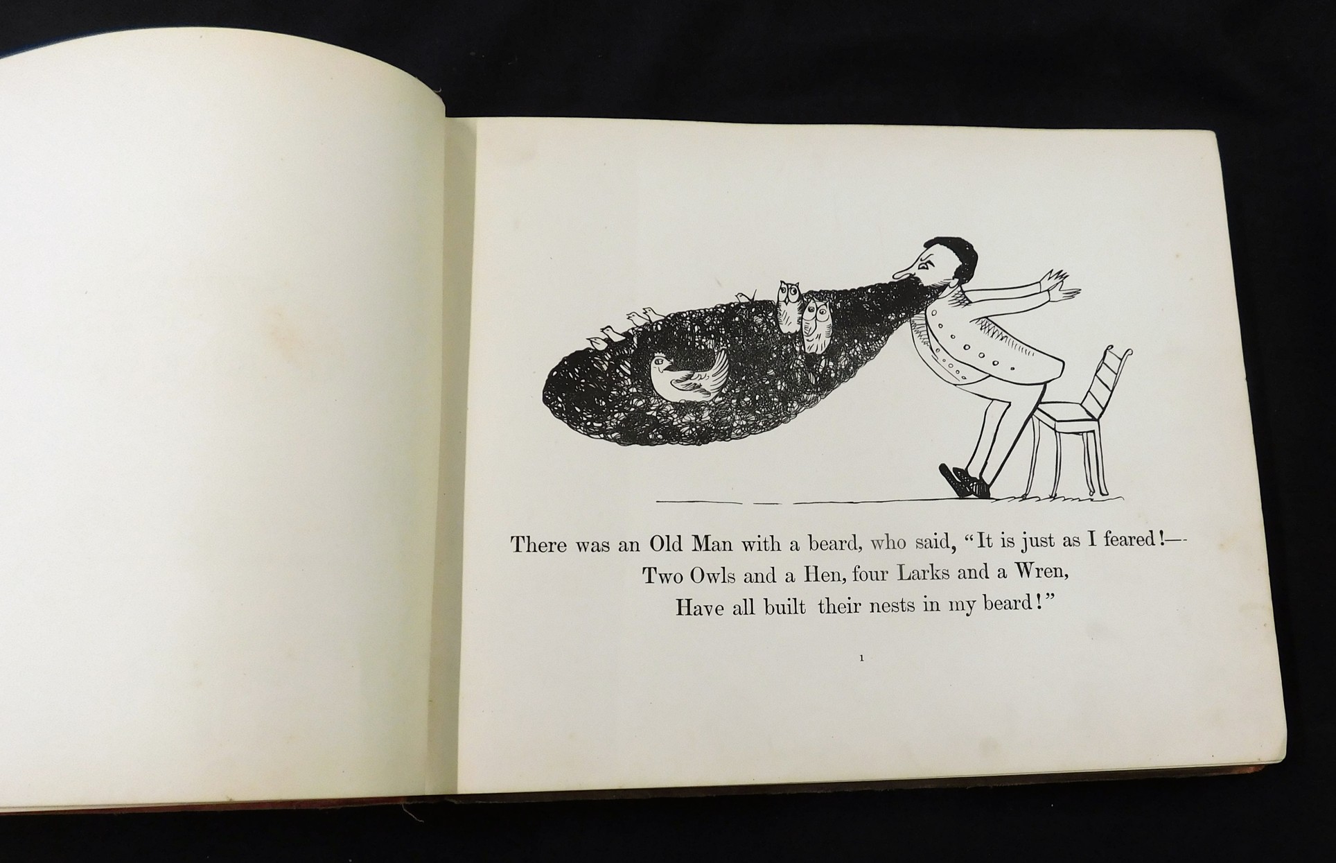 EDWARD LEAR: THE BOOK OF NONSENSE, London and New York, Frederick Warne, circa 1888, 26th edition, - Image 3 of 3