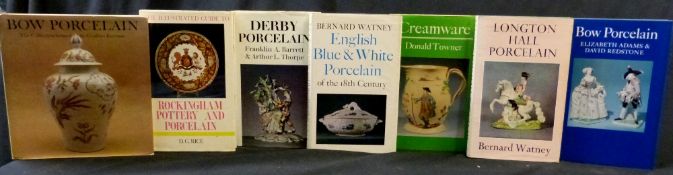 BERNARD WATNEY: 2 titles: LONGTON HALL PORCELAIN, London, Faber & Faber, 1957, 1st edition, original