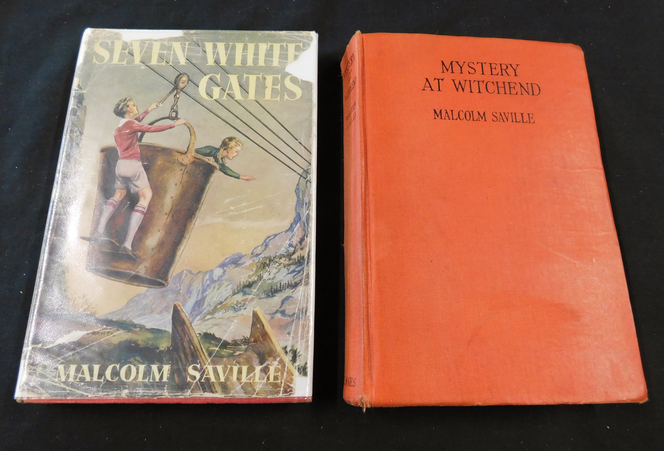 MALCOLM SAVILLE: 2 titles: MYSTERY AT WITCHEND, London, George Newnes, 1943, 1st edition, original