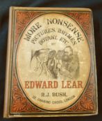 EDWARD LEAR: MORE NONSENSE PICTURES, RHYMES, BOTANY ETC, London, Robert John Bush, 1872 [1874],