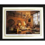 JOHN MAJOR, signed Christmas card when Prime Minister, coloured photograph of the Great Hall at