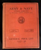 ARMY & NAVY STORES LTD, GENERAL PRICE LIST 1937-38, illustrated catalogue, 4to, original cloth