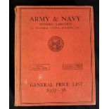 ARMY & NAVY STORES LTD, GENERAL PRICE LIST 1937-38, illustrated catalogue, 4to, original cloth