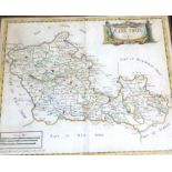 ROBERT MORDEN: BARKSHIRE, engraved hand coloured map [1695], approx 355 x 420mm, framed and glazed