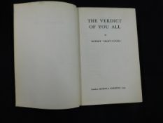 RUPERT CROFT-COOKE: THE VERDICT OF YOU ALL, London, Secker & Warburg, 1955, 1st edition, original