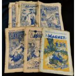 THE MAGNET, assorted issues, 1932 (1), 1933 (1), 1937 (1), 1938 (14), 1939 (12), 1940 (3), staples