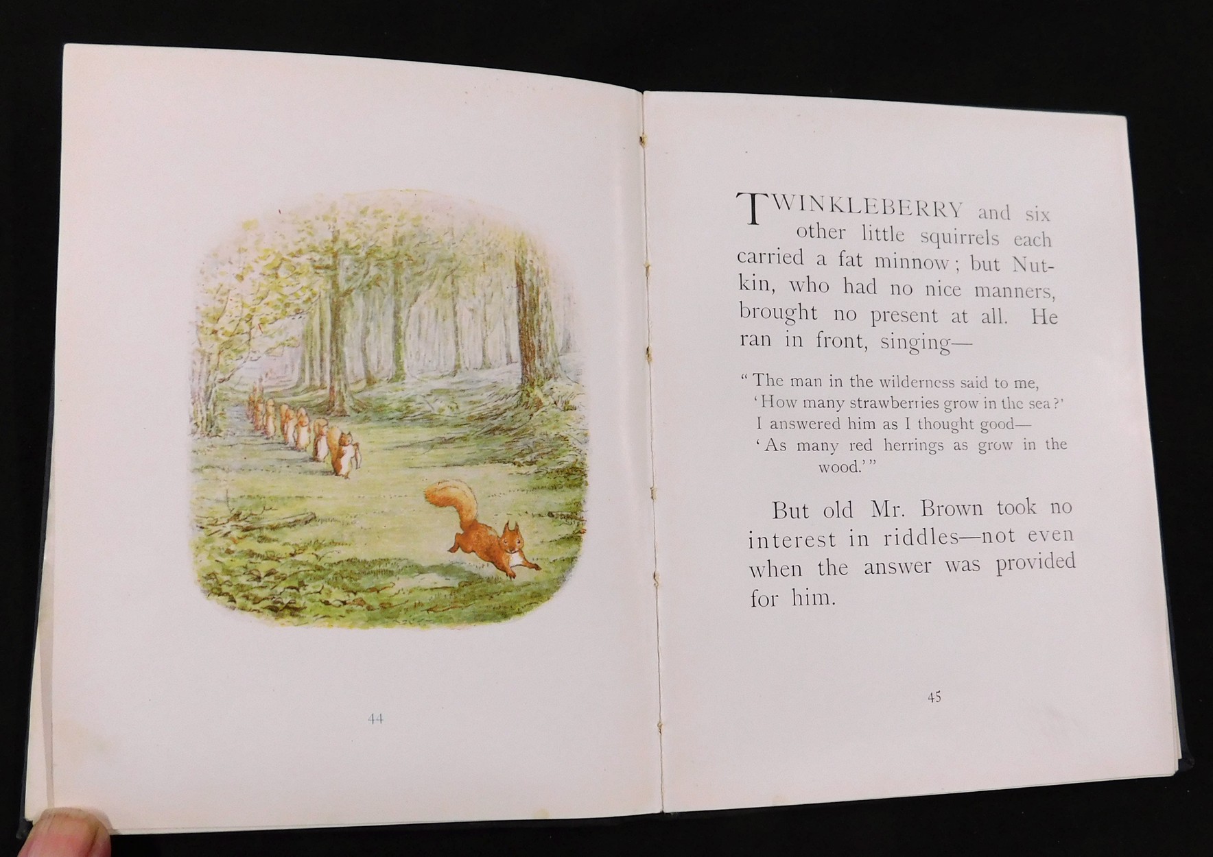 BEATRIX POTTER: THE TALE OF SQUIRREL NUTKIN, London and New York, Frederick Warne, 1903, 1st - Image 3 of 3