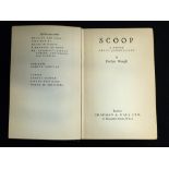 EVELYN WAUGH: SCOOP, London, Chapman & Hall, 1938, 1st edition, 1st issue, 1pp advert at end,