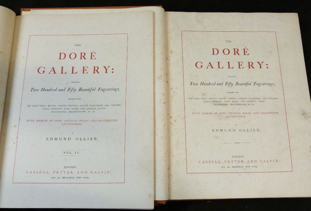 EDMUND OLLIER (ED): THE DORE GALLERY..., London, Cassell, Petter & Galpin, circa 1870, 2 vols, 250