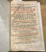 GEORGIUS JOSEPHUS AB EGGS: PONTIFICUM DOCTUM SEU VITAE...PONTICIFUM ROMANORUM..., Coloniae Davidem