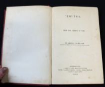 JOHANN HEINRICH VOS: LOUISA, trans James Cochrane, Edinburgh, Johnstone & Hunter, 1852, original