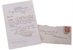 CHARLES DICKENS (1812-1870), autograph letter signed on Gadds Hill Place headed notepaper dated