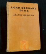 AGATHA CHRISTIE: LORD EDGWARE DIES, London, W Collins for The Crime Club, 1933, 1st edition,