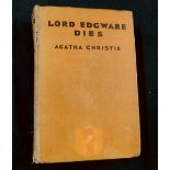 AGATHA CHRISTIE: LORD EDGWARE DIES, London, W Collins for The Crime Club, 1933, 1st edition,