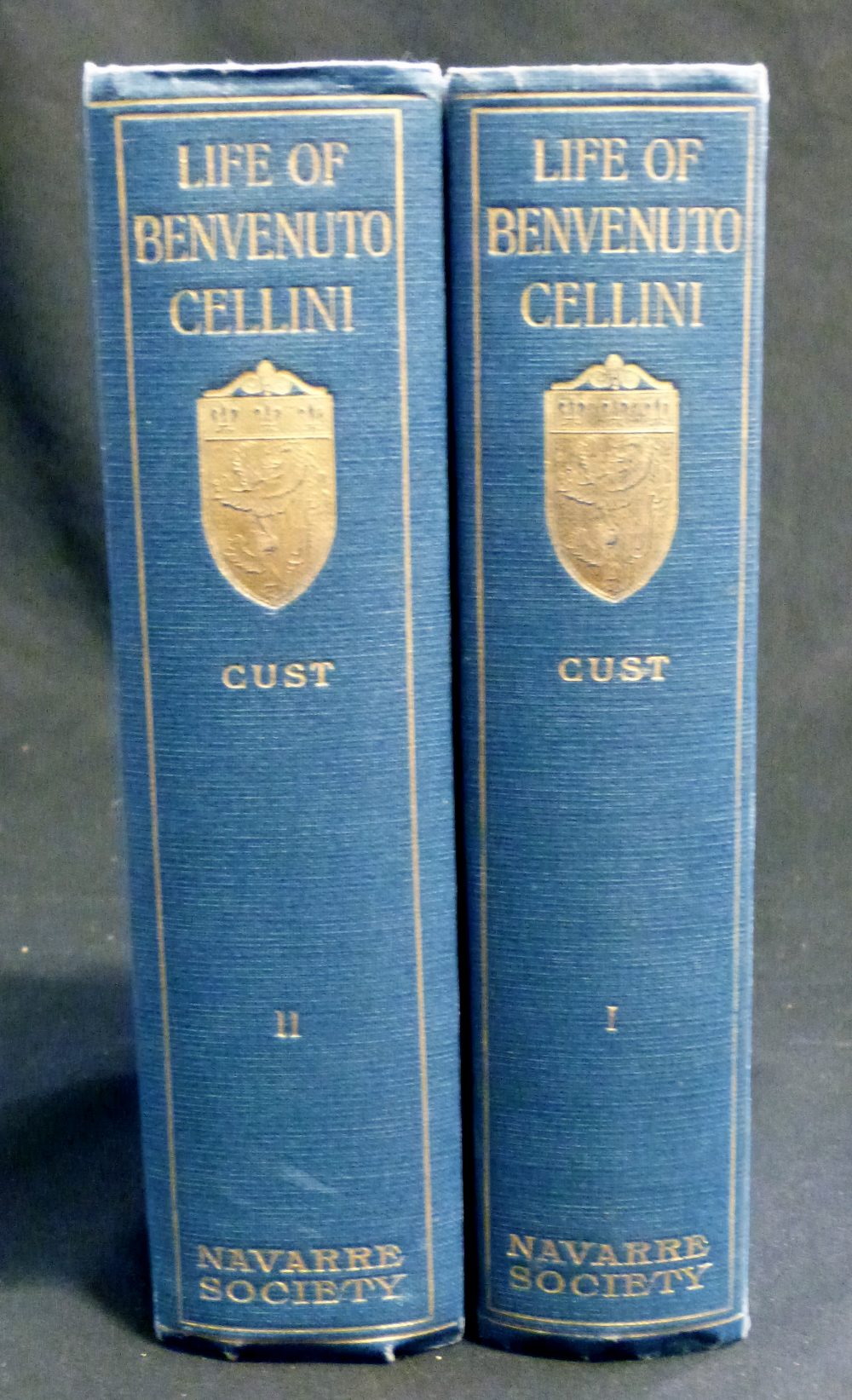 ROBERT HENRY HOBART CUST: THE LIFE OF BENVENUTO CELLINI, London, The Navarre Society, 1935, 2 - Image 2 of 3