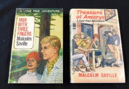 MALCOLM SAVILLE: 2 titles: TREASURE AT AMORYS, London, George Newnes, 1964, 1st edition, rubber