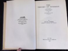 IRVING FISHER: THE SERIES OF INTEREST, New York, The MacMillan Co, 1930, 1st edition, original