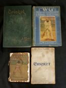 W G GRACE: 2 titles: CRICKET, Bristol, J W Arrowsmith, London, Simpkin, Marshall, Hamilton, Kent,