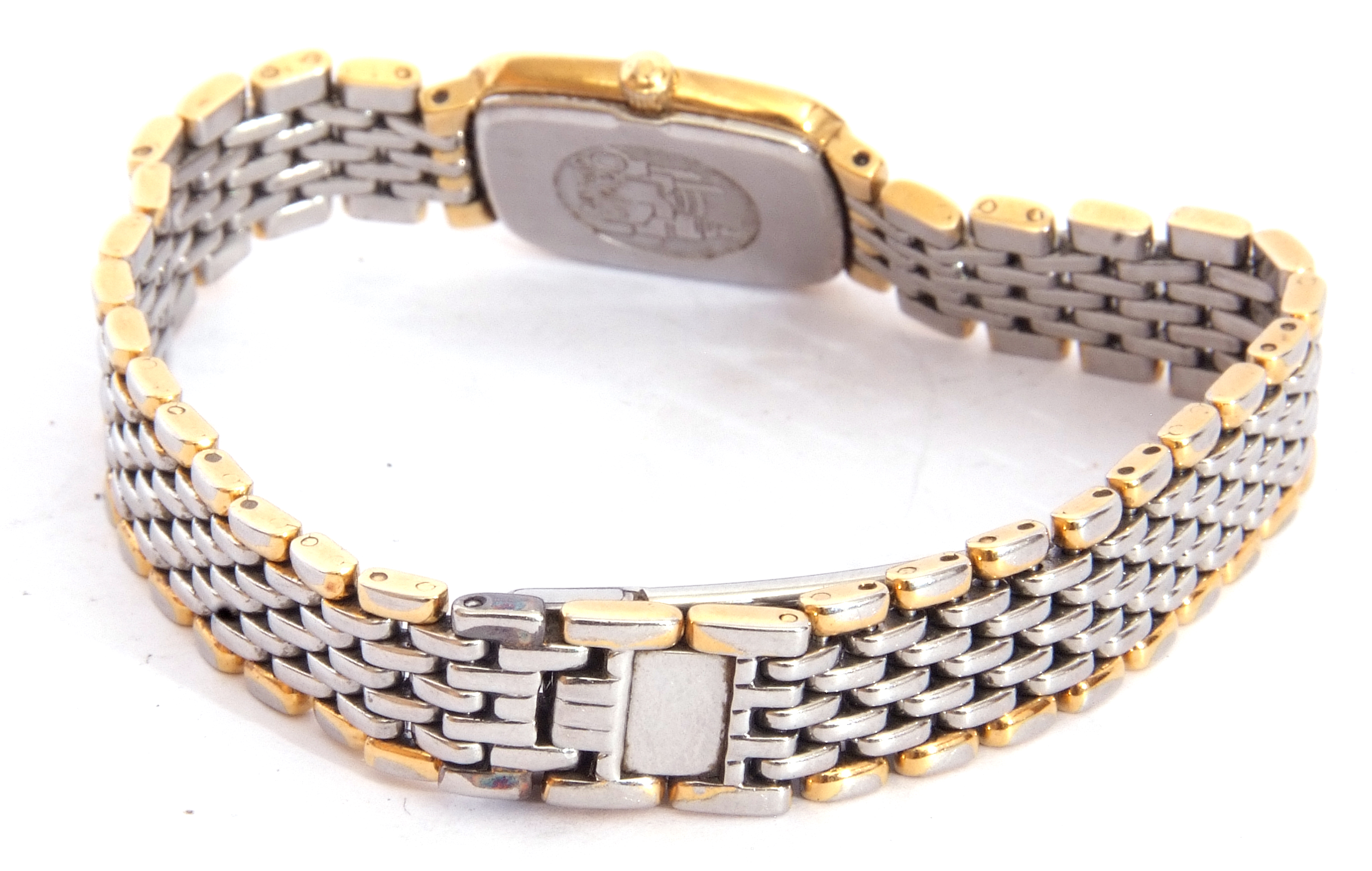 Ladies Omega De ville quartz wrist watch, circa 1980s, of rectangular shape with Roman numerals on a - Image 3 of 7