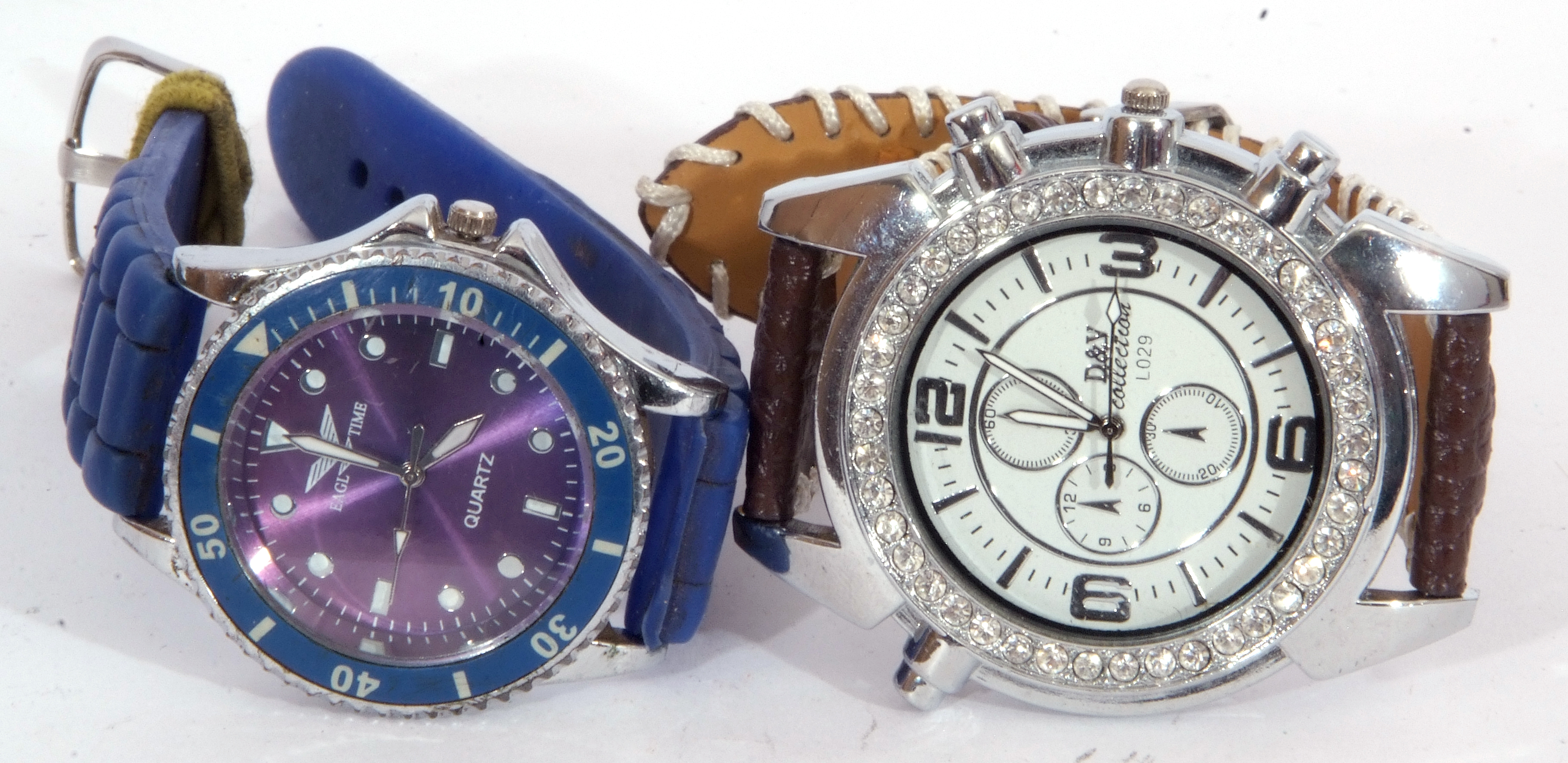 Collection of 8 modern wrist watches, 5 gents quartz examples to include an Accurist and an Oskar - Image 5 of 8