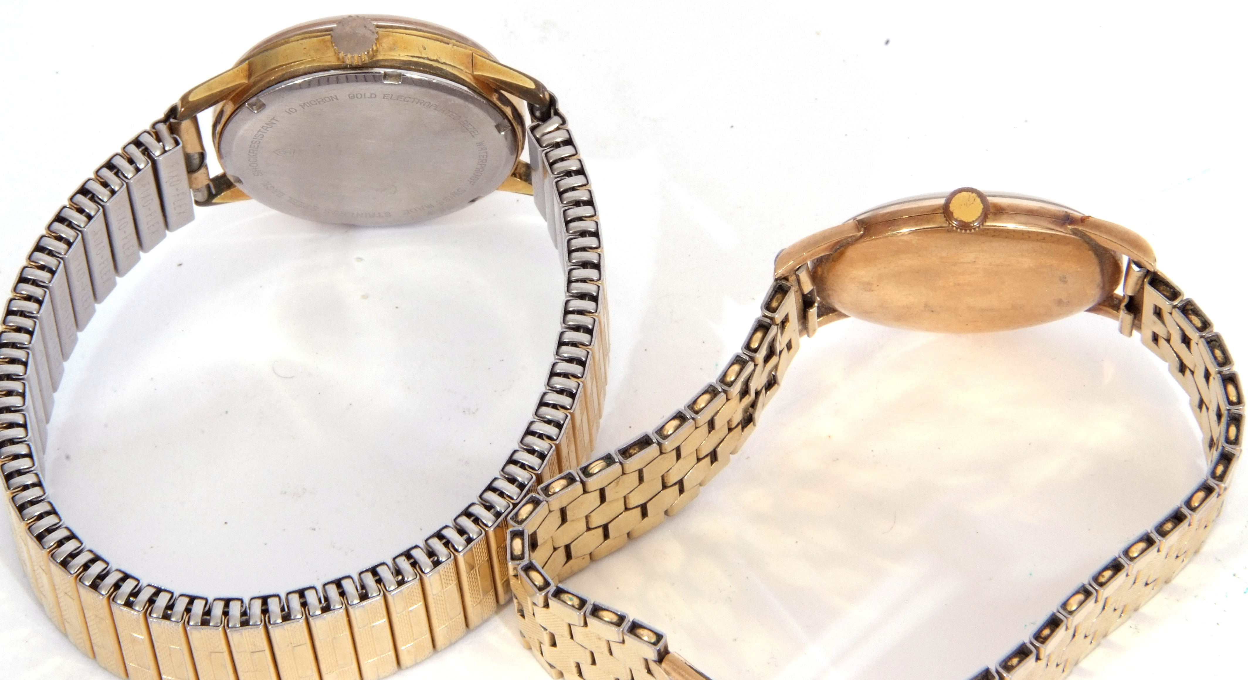 Mixed Lot: three vintage gents wrist watches, a Corvette 17-jewel Incabloc, a Seiko quartz stainless - Image 8 of 8