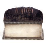 Edward VII silver trinket box of rectangular form, hinged pin cushion lid, plain polished body