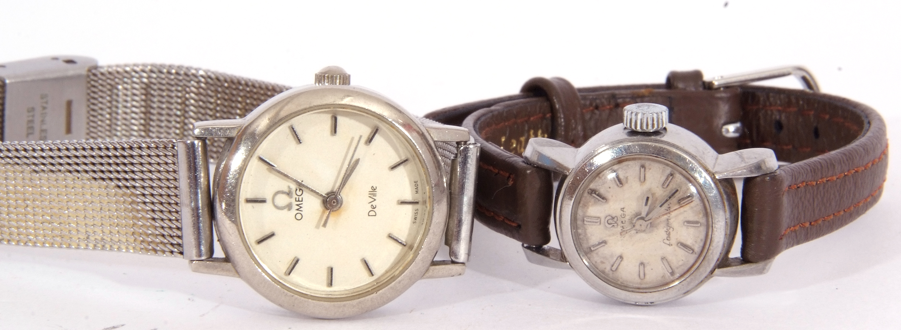 Mixed Lot: Second quarter of 20th century ladies Omega Ladymatic cocktail watch, a round stainless - Image 8 of 9