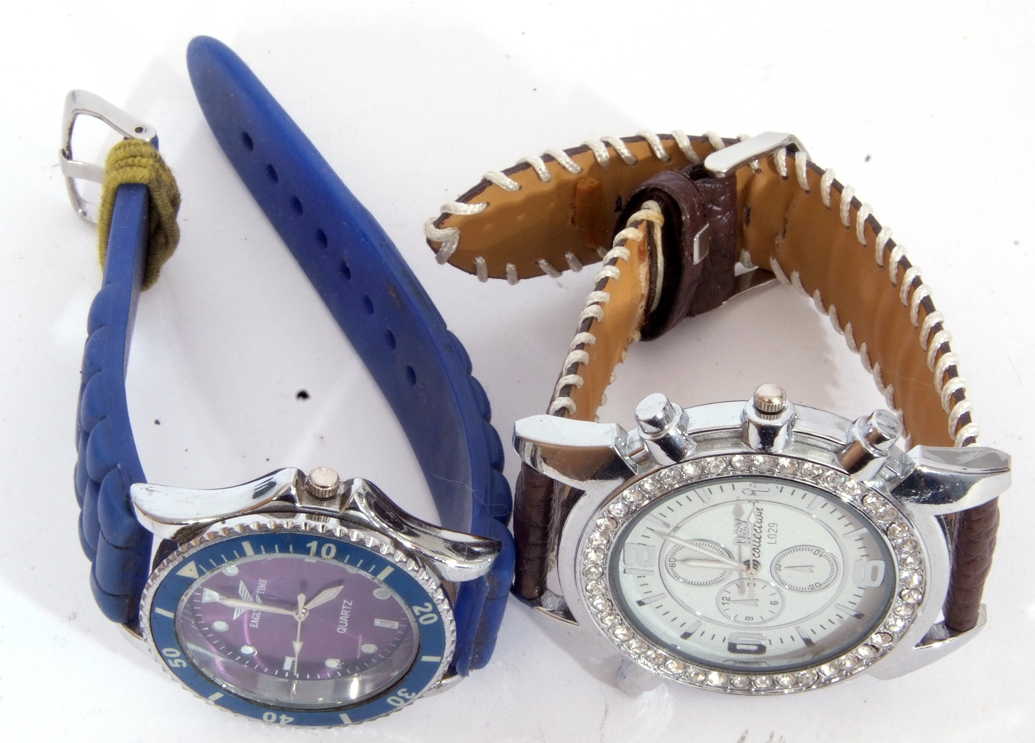 Collection of 8 modern wrist watches, 5 gents quartz examples to include an Accurist and an Oskar - Image 6 of 8