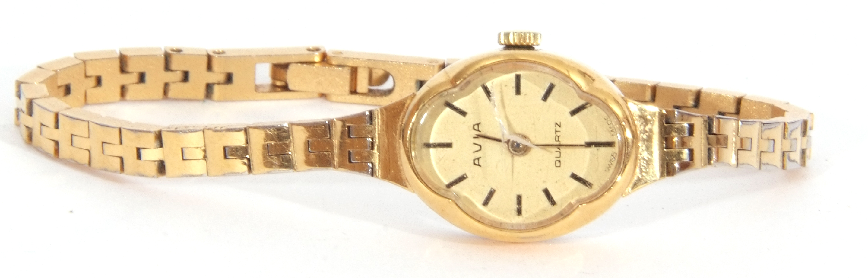 Mixed Lot: first quarter of 20th century ladies 9ct gold cased wrist watch of octagonal shape - Image 3 of 6