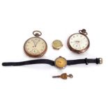 Mixed Lot: Jungans "Jota" open faced pocket watch, a Remontoire cylinder open faced pocket watch