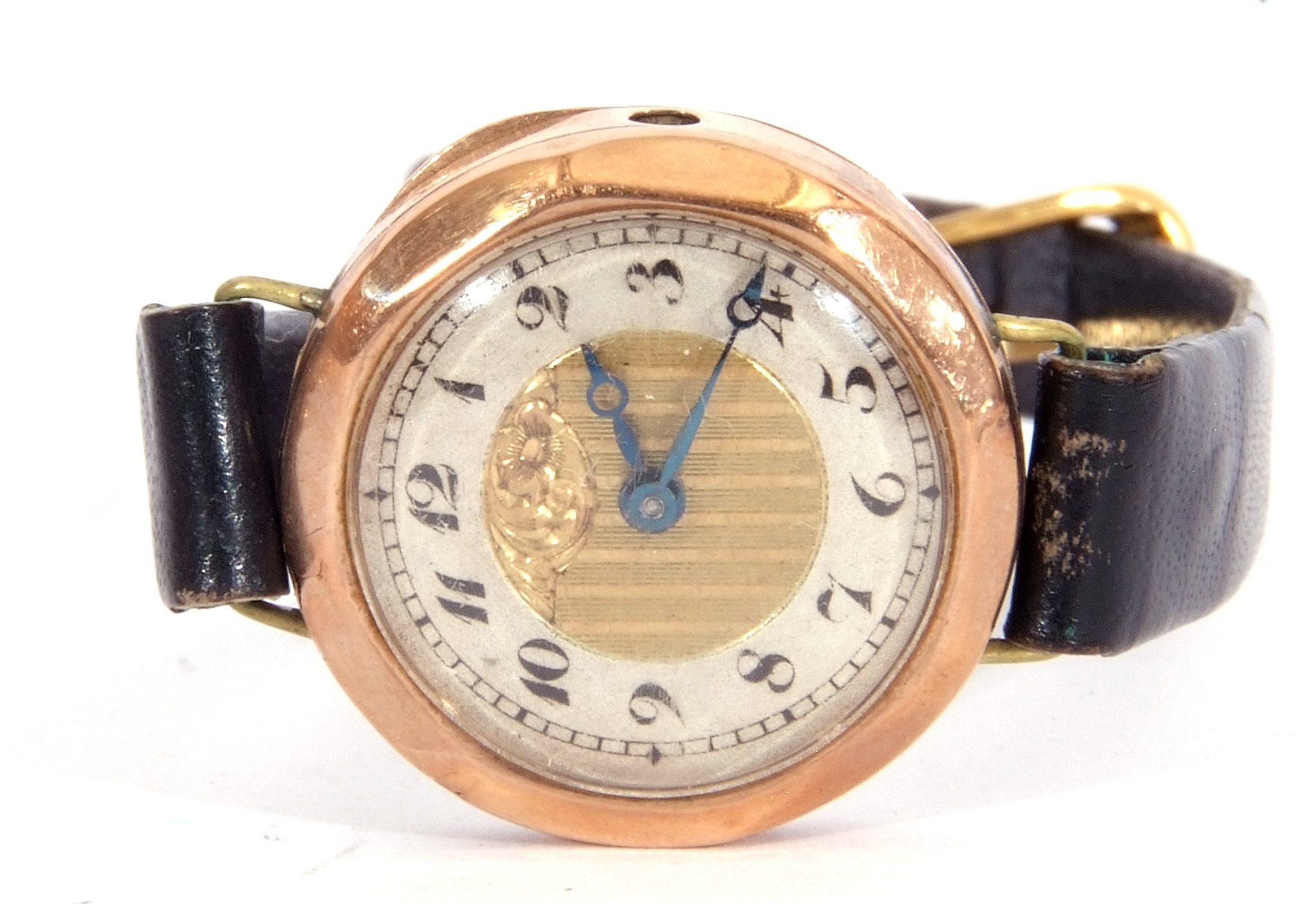 Mixed Lot: first quarter of 20th century ladies 9ct gold cased wrist watch of octagonal shape - Image 4 of 6