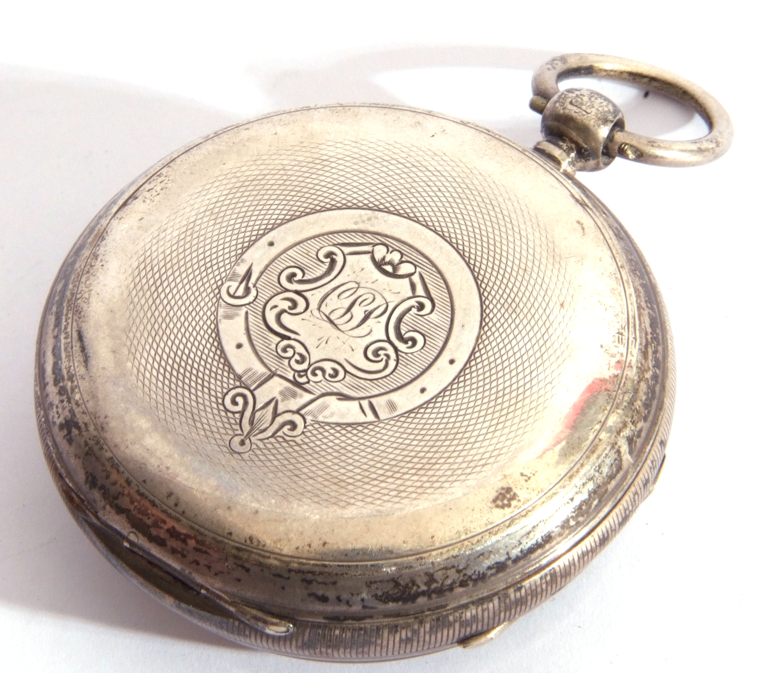 Last quarter of 20th century hallmarked silver cased pocket watch, having gold hands to a white - Image 3 of 3