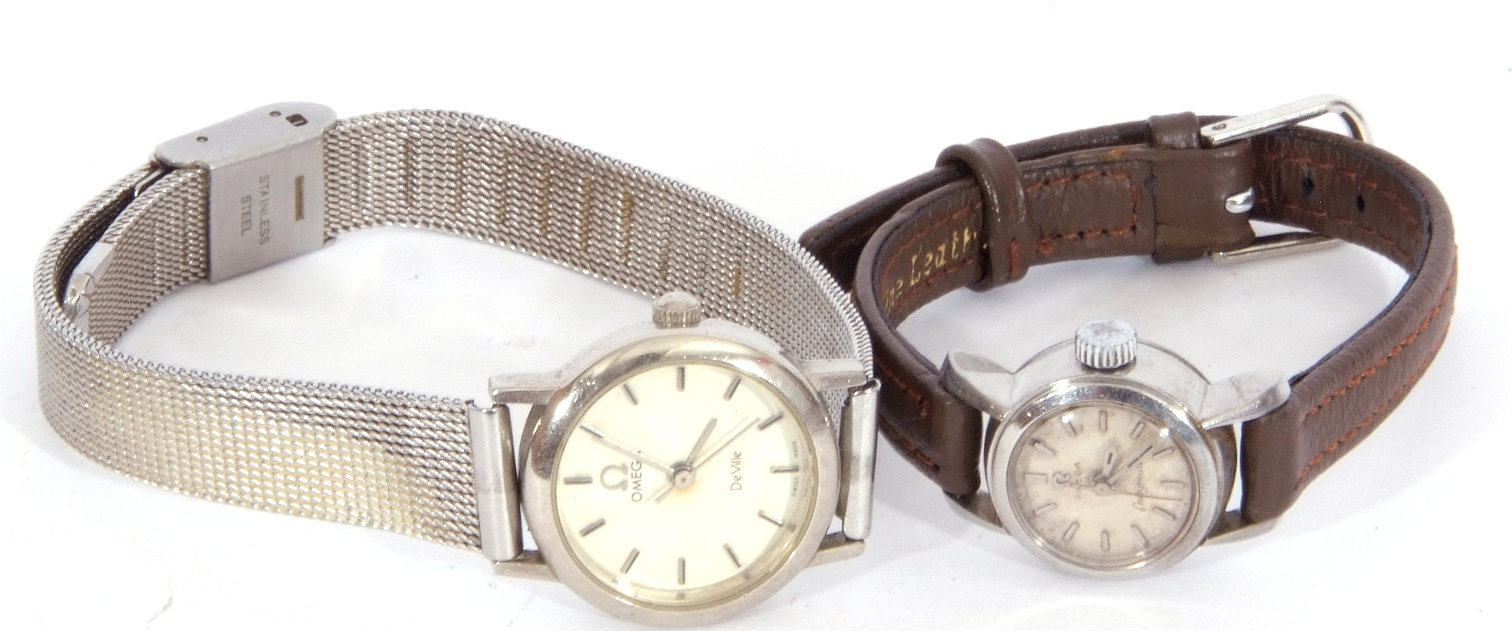 Mixed Lot: Second quarter of 20th century ladies Omega Ladymatic cocktail watch, a round stainless - Image 9 of 9