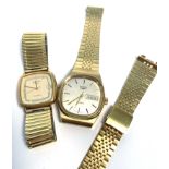 Mixed Lot: comprising two various gold plated and stainless steel Rotary quartz centre seconds