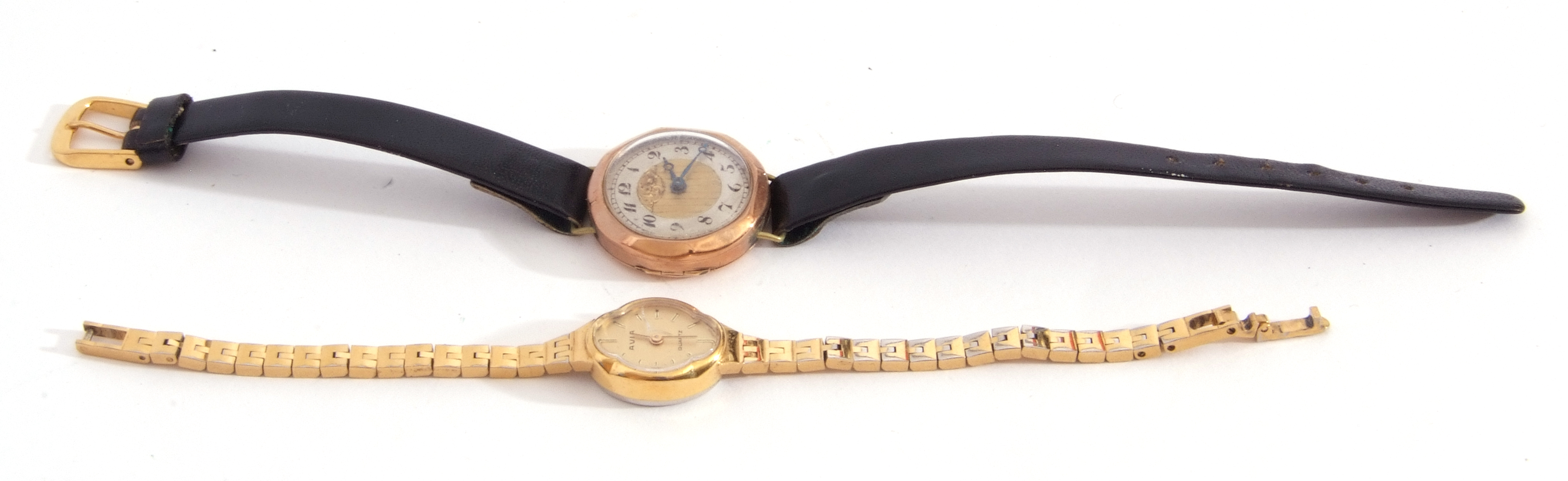 Mixed Lot: first quarter of 20th century ladies 9ct gold cased wrist watch of octagonal shape - Image 5 of 6