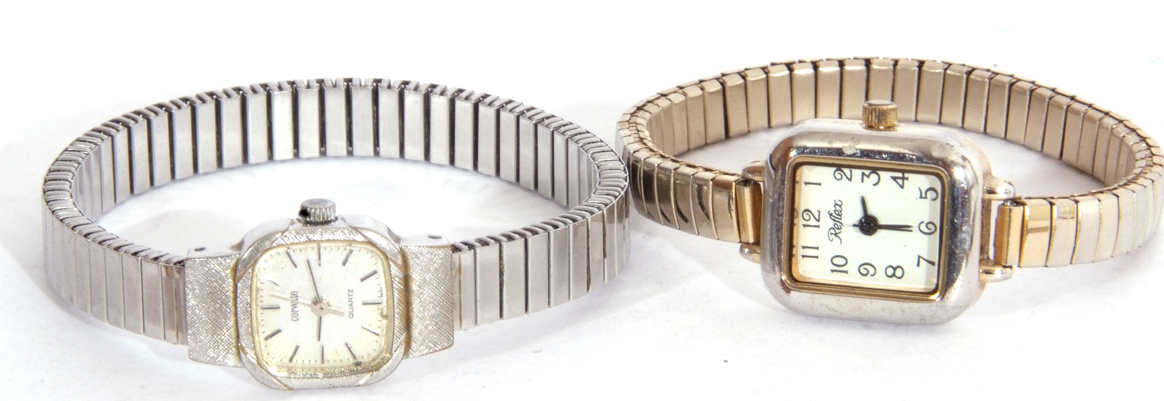 Mixed Lot: five ladies wrist watches including three with metal bracelets, together with two watch - Image 3 of 5