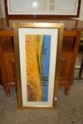FRAMED PRINT OF A JOHN HORSEWELL PAINTING, FRAME WIDTH APPROX 99CM