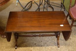 SMALL REPRODUCTION FOLDING MAHOGANY COFFEE TABLE, WIDTH APPROX 83CM UNFOLDED