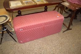 LARGE UPHOLSTERED OTTOMAN, LENGTH APPROX 120CM